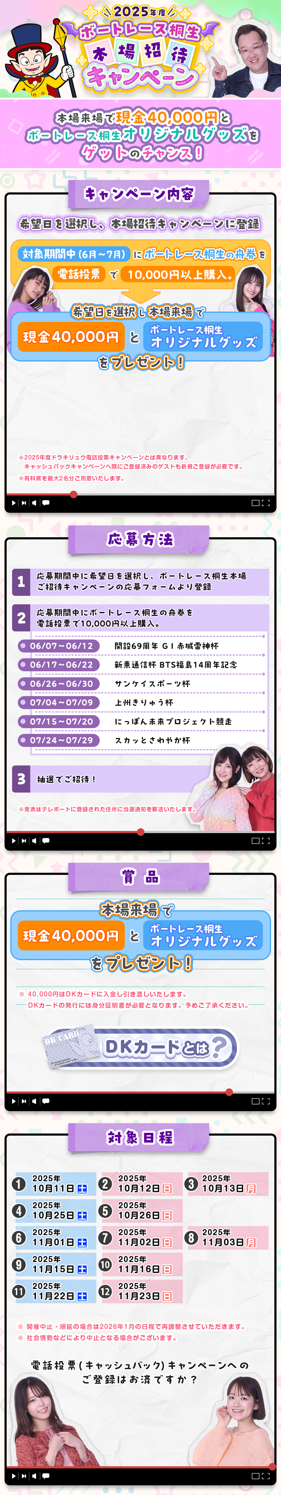 本場招待キャンペーン