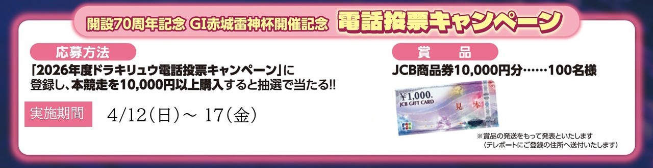 赤城雷神杯キャンペーン